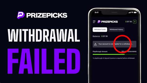 Prizepicks withdrawal denied  Start or restart your verification 2